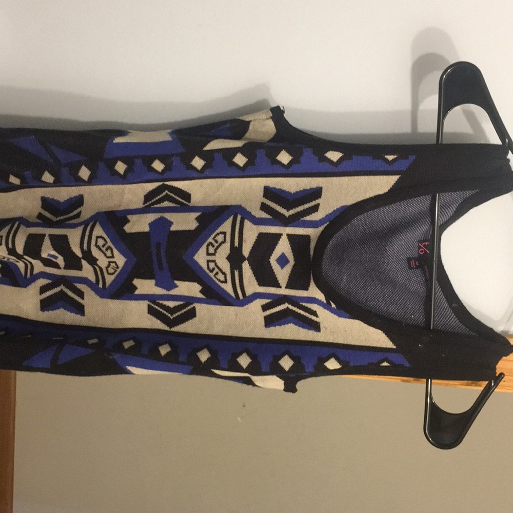 short dress/shirt tank, super soft aztec print
